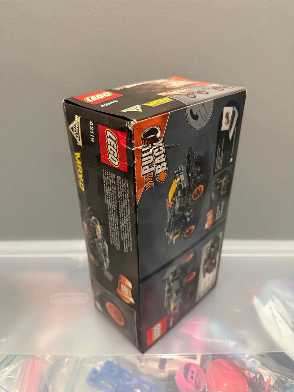 LEGO Technic Monster Jam Max-D Gray and Orange Monster Truck 42119